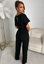 Black Jackie Belted Jumpsuit