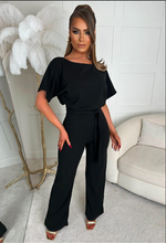 Black Jackie Belted Jumpsuit